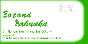 botond mahunka business card